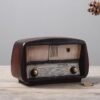 Vintage Style Wooden Radio Table Decor