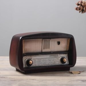 wooden radio Vintage Style Wooden Radio Table Decor