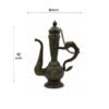 VINTAGE TIBETAN BRASS DRAGON EWER ANTIQUE HANDCRAFTED ASIAN PITCHER WITH CHAINED LID(12 INCH)
