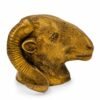 Antique Roots Exclusive Brass Ram Head Sculpture