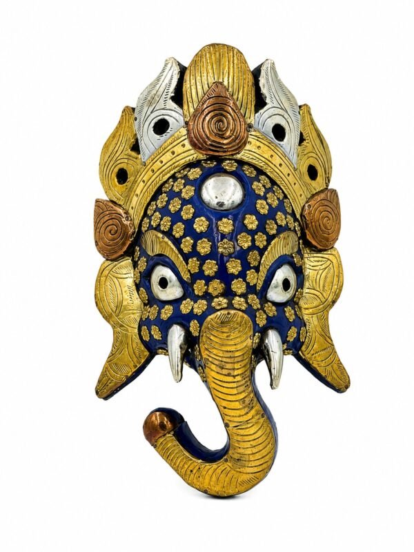Handcrafted Tribal Lord Ganesha Wall Mask