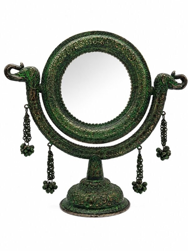 Handcrafted Antique Elephant Frame Mirror – Heritage Art Décor