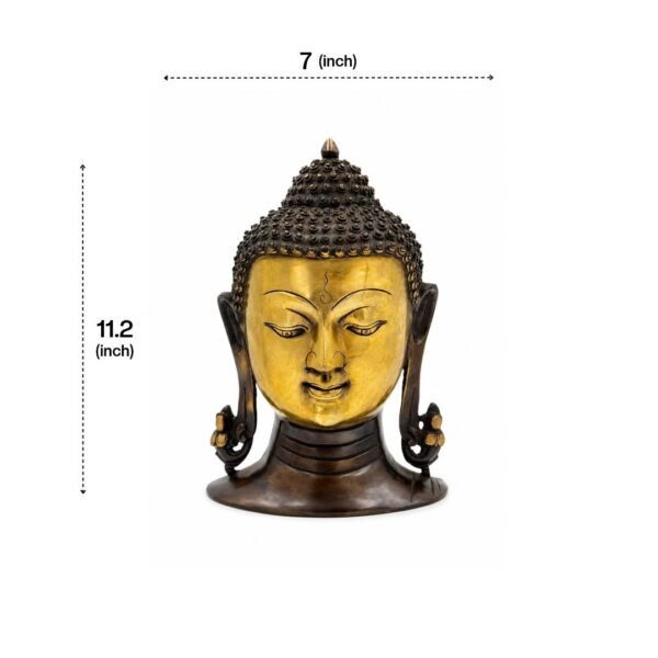 Antique Roots Exclusive Handcrafted Buddha Head Sculpture
