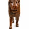 Handcrafted Wooden Lion Sculpture