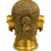 Royal Guardian Brass Head Sculpture