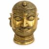 Royal Guardian Brass Head Sculpture