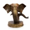 Brass Ganesha Elephant Head Sculpture – Antique Roots