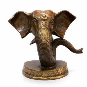 Brass Ganesha Elephant Head Sculpture – Antique Roots