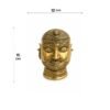 Royal Guardian Brass Head Sculpture