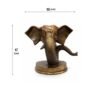 Brass Ganesha Elephant Head Sculpture – Antique Roots